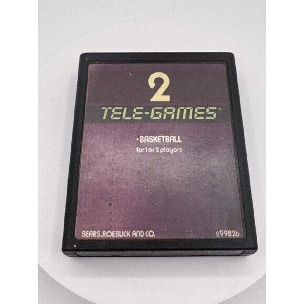 Vintage Tela-Games Basketball Video Game For Atari 2600 UNTESTED